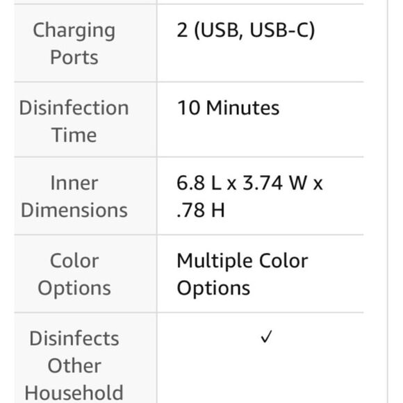 PhoneSoap NWT Wireless Charging UV Sanitizer - Picture 7 of 9